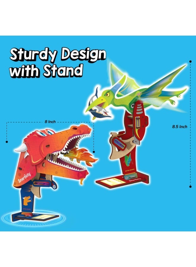 سمارتيفيتي ٢ في ١ حيوانات | تنين وديناصور طائر | ألعاب للأطفال من ٦ إلى ١٢ سنة | هدايا عيد ميلاد للأولاد والبنات | لعبة علمية تركيبية للأطفال من ٦ إلى ١٢ سنة | لعبة تعليمية في مجالات العلوم والتكنولوجيا والهندسة والرياضيات - Image 5